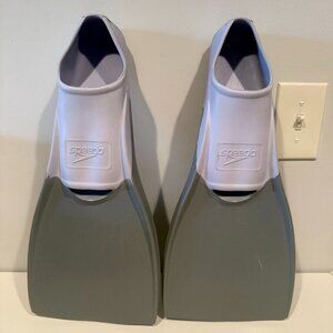 Speedo Swim Fins Large 8-9 Gray
